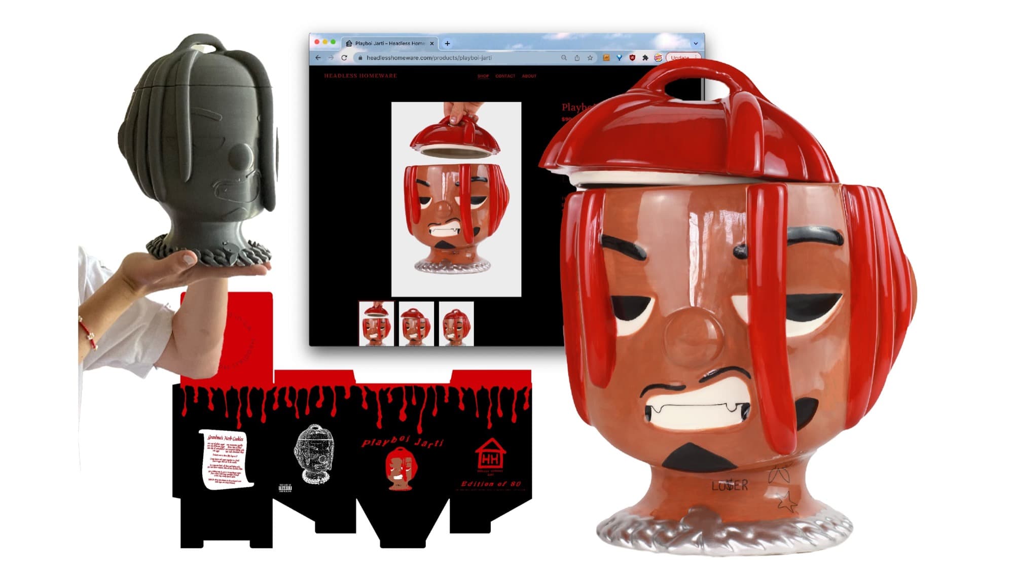 PLAYBOI JARTI COOKIE JAR, 2022